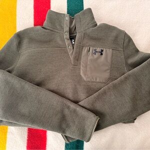 Under Armour Olive Quarter-Zip Pullover